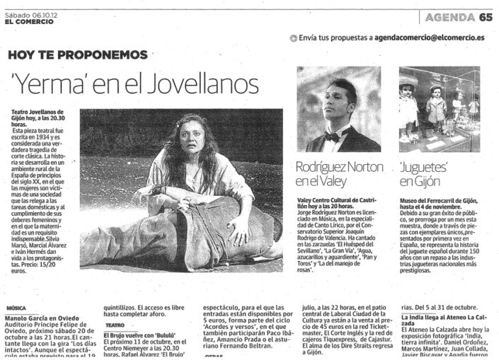 El Comercio, 20121006